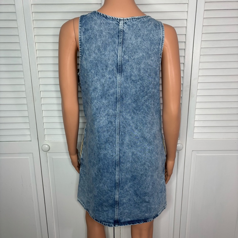 RAG & BONE Naia Denim Mini Dress in Mari Wash Size Small - Picture 7 of 7